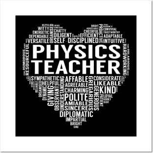 Physics Teacher Heart Posters and Art